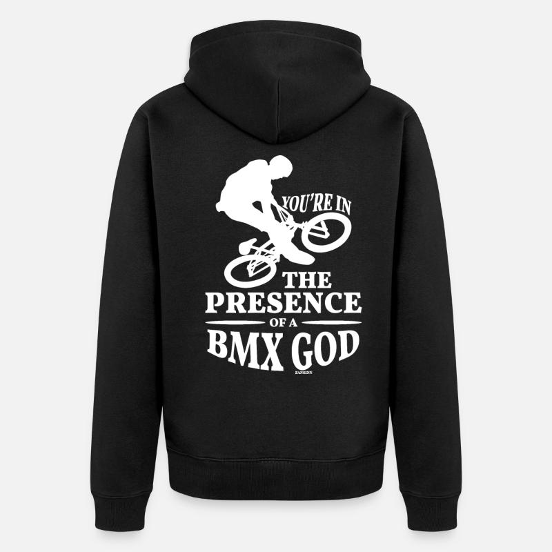 BMX Devis Vélo Descente - Veste à capuche bio Premium Unisexe - noir