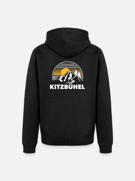 Kitzbühel - Unisex Premium Organic Zip Hoodie - black