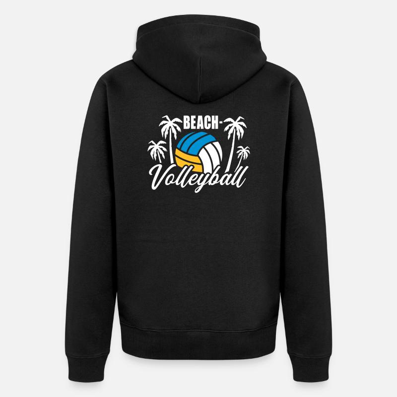 Beach-volley - Veste à capuche bio Premium Unisexe - noir
