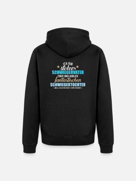 Schwiegervater - Unisex Premium Bio Zip Hoodie - Schwarz