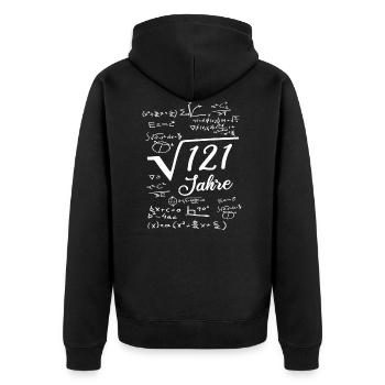 11. Geburtstag 11 Jahre 11th Birthday eleven years - Unisex Premium Bio Zip Hoodie - Schwarz - Hinten - Nico (187cm)