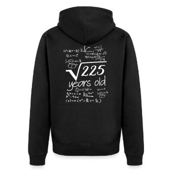 15ème cadeau d'anniversaire 15ème anniversaire 15 ans - Veste à capuche bio Premium Unisexe - noir - Dos - Nico (187cm)