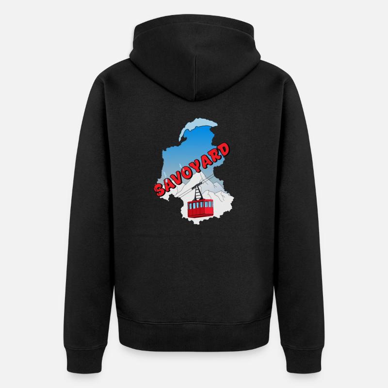 Savoyard - Veste à capuche bio Premium Unisexe - noir