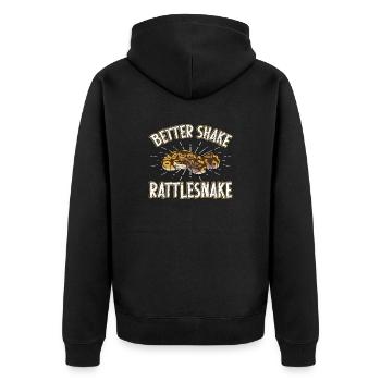 Better Shake Rattlesnake Snake Lover - Veste à capuche bio Premium Unisexe - noir - Dos - Nico (187cm)