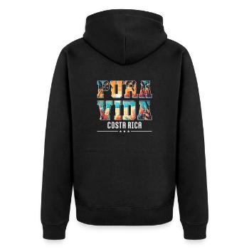 Pura Vida Costa Rica Amérique latine Costa Rica - Veste à capuche bio Premium Unisexe - noir - Dos - Nico (187cm)