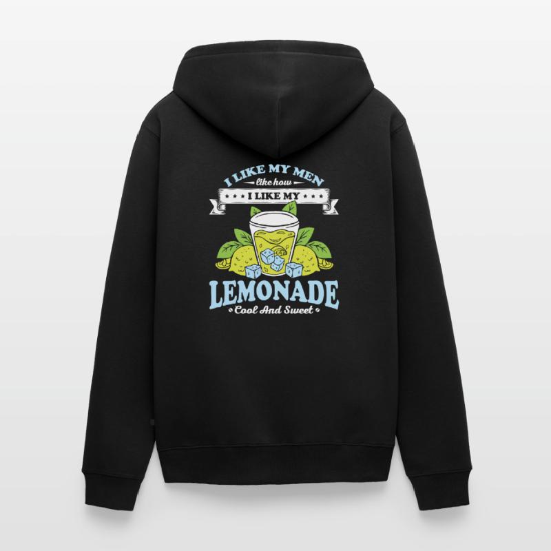 Limonade Cool Und Süß Ehemann Ehefrau Geschenk Unisex Premium Bio Zip Hoodie
