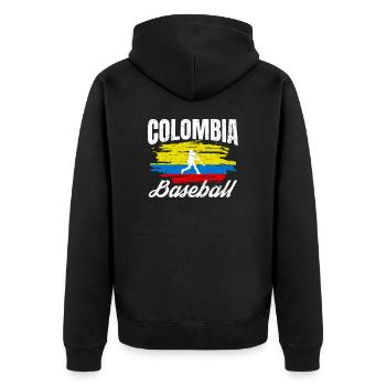 Championnat de baseball des joueurs de Colombie - Veste à capuche bio Premium Unisexe - noir - Dos - Nico (187cm)