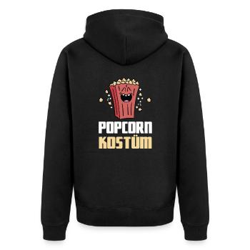 Popcorn Costumes Film Nuit Déguisement Carnaval - Veste à capuche bio Premium Unisexe - noir - Dos - Nico (187cm)