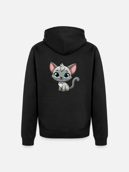 Siamese 15 - Unisex Premium Organic Zip Hoodie - black