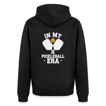 Dans mon époque Pickleball Paddleball cadeau Dinkball - Veste à capuche bio Premium Unisexe - noir - Dos - Nico (187cm)
