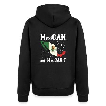 Latino Amérique centrale Mexique Mexicain - Veste à capuche bio Premium Unisexe - noir - Dos - Nico (187cm)