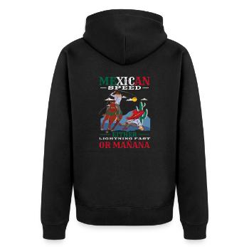 Mexico Costume for Hispanic Heritage Month - Unisex Premium Organic Zip Hoodie - black - Back - Nico (187cm)