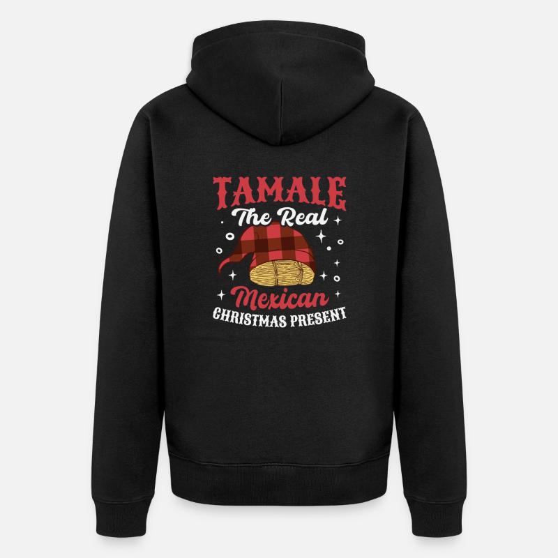 Tacos mexicains Tacos mexicains - Veste à capuche bio Premium Unisexe - noir