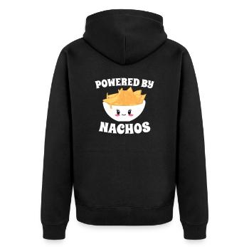 Mexico Tacos Mexican Tacos - Unisex Premium Organic Zip Hoodie - black - Back - Nico (187cm)