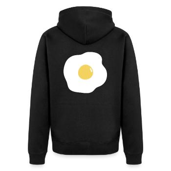 oeuf - Veste à capuche bio Premium Unisexe - noir - Dos - Nico (187cm)