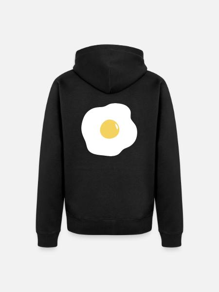 oeuf - Veste à capuche bio Premium Unisexe - noir