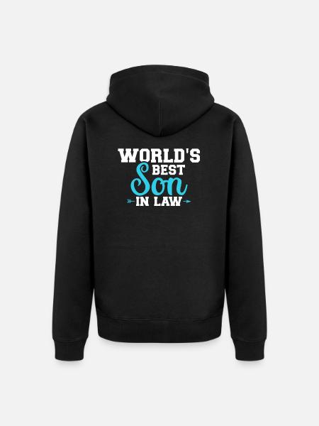 Schwiegersohn - Unisex Premium Bio Zip Hoodie - Schwarz