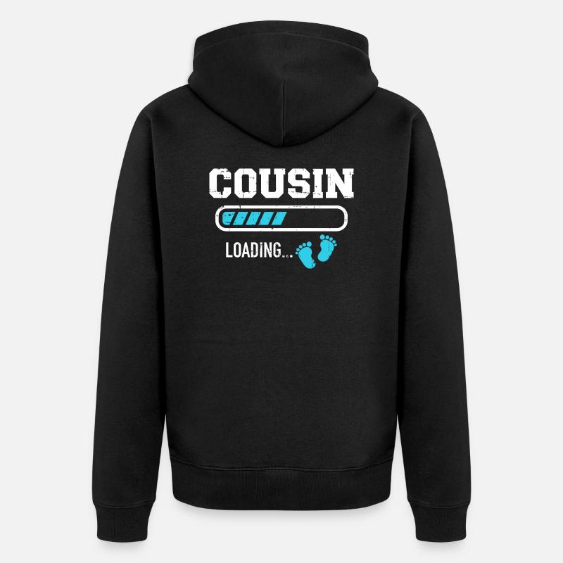 cousin - Veste à capuche bio Premium Unisexe - noir