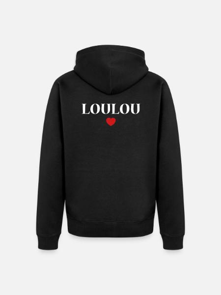 Loulou - Veste à capuche bio Premium Unisexe - noir