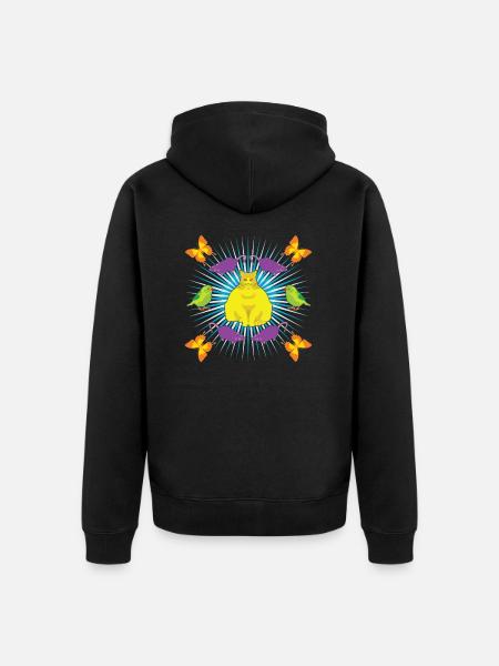 Kattguden! - Unisex Premium Organic Zip Hoodie - black