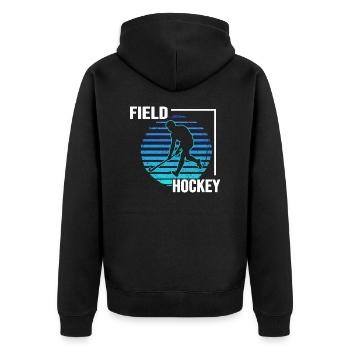 Hockey Club de hockey Joueur de hockey - Veste à capuche bio Premium Unisexe - noir - Dos - Nico (187cm)