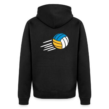 Beach-volley - Veste à capuche bio Premium Unisexe - noir - Dos - Nico (187cm)