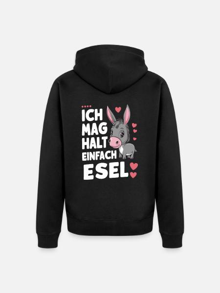 Donkey Donkey Mule Muli - Unisex Premium Organic Zip Hoodie - black