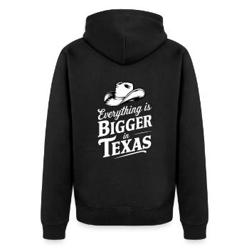État du Texas Texans Texas - Veste à capuche bio Premium Unisexe - noir - Dos - Nico (187cm)
