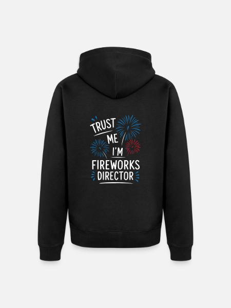 Pyrotechnics Fireworks Pyrotechnics - Unisex Premium Organic Zip Hoodie - black