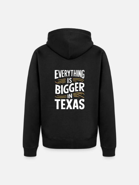 Texas State Texans Texas - Unisex Premium Organic Zip Hoodie - black