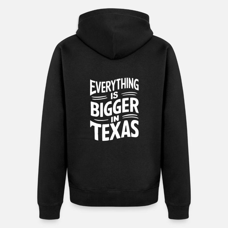 État du Texas Texans Texas - Veste à capuche bio Premium Unisexe - noir