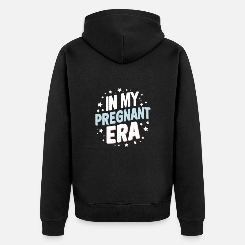 Grossesse Grossesse Accouchement - Veste à capuche bio Premium Unisexe - noir