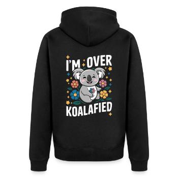Koala Koala Koala Ours Koala Animal - Veste à capuche bio Premium Unisexe - noir - Dos - Nico (187cm)