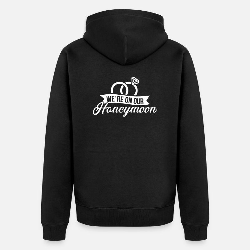 voyage de noces - Veste à capuche bio Premium Unisexe - noir