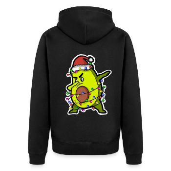 Avocat Sapin de Noël Noël - Veste à capuche bio Premium Unisexe - noir - Dos - Nico (187cm)