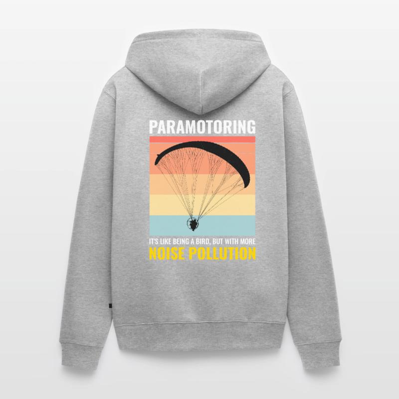 Paramotor Pilot Paramotoring Powered Paraglider Unisex Premium Organic Zip Hoodie