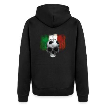 Fan de football italien - Veste à capuche bio Premium Unisexe - noir - Dos - Nico (187cm)