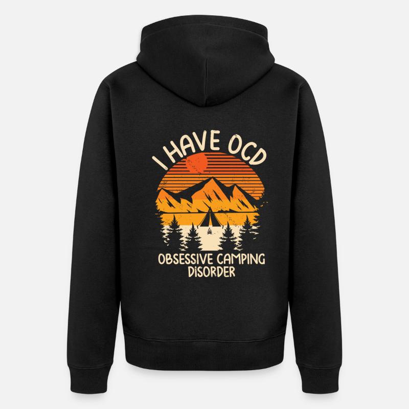 Camping - Veste à capuche bio Premium Unisexe - noir