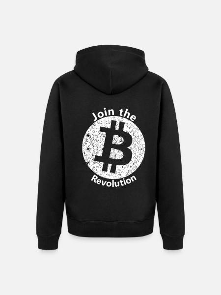 Die Bitcoin Revolution - Unisex Premium Bio Zip Hoodie - Schwarz
