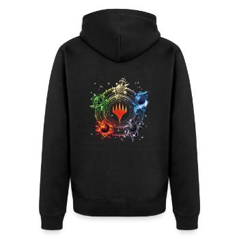 Magic: The Gathering Color Pie De La Magie - Veste à capuche bio Premium Unisexe - noir - Dos - Nico (187cm)