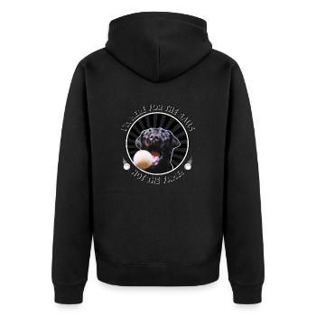 Je suis là pour les bals ! - Veste à capuche bio Premium Unisexe - noir - Dos - Nico (187cm)