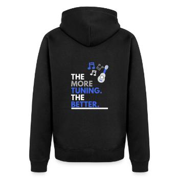 plus il y a de réglage, mieux c’est - Veste à capuche bio Premium Unisexe - noir - Dos - Nico (187cm)