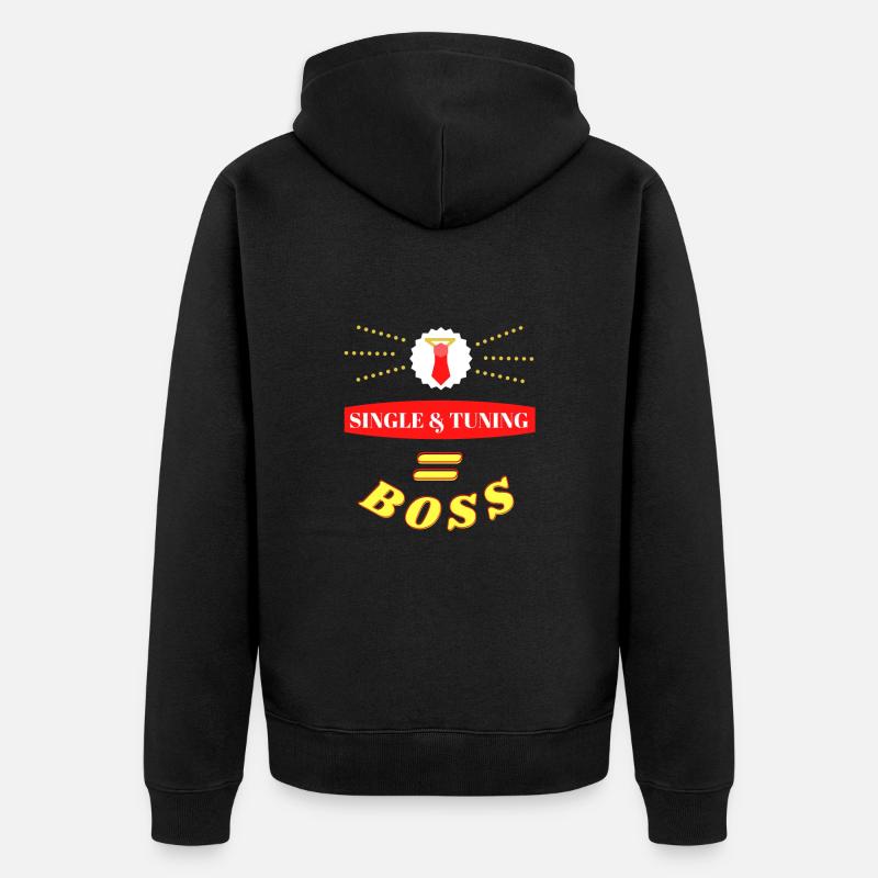 Single & Tuning = Chef - Veste à capuche bio Premium Unisexe - noir