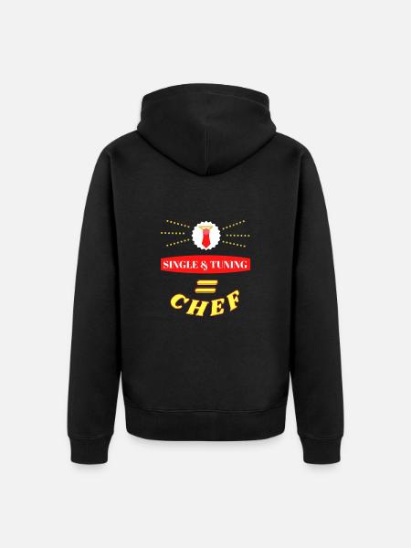Single & Tuning = Chef - Unisex Premium Bio Zip Hoodie - Schwarz