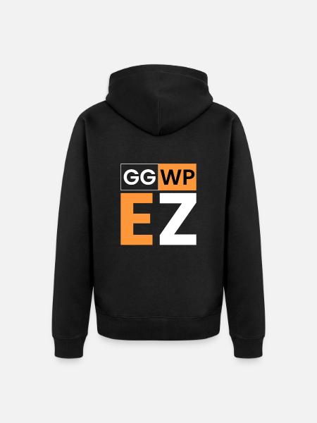 gg wp EZ - Unisex Premium Organic Zip Hoodie - black