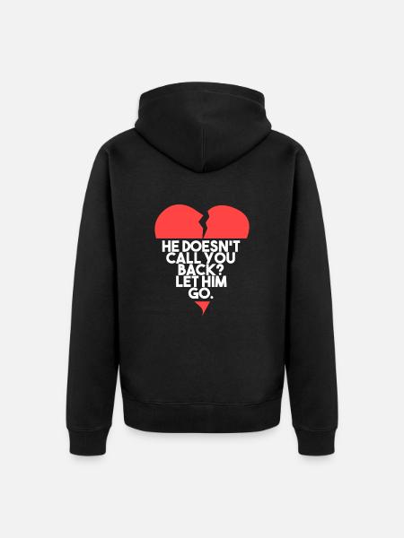 Laisse-le partir! - Veste à capuche bio Premium Unisexe - noir