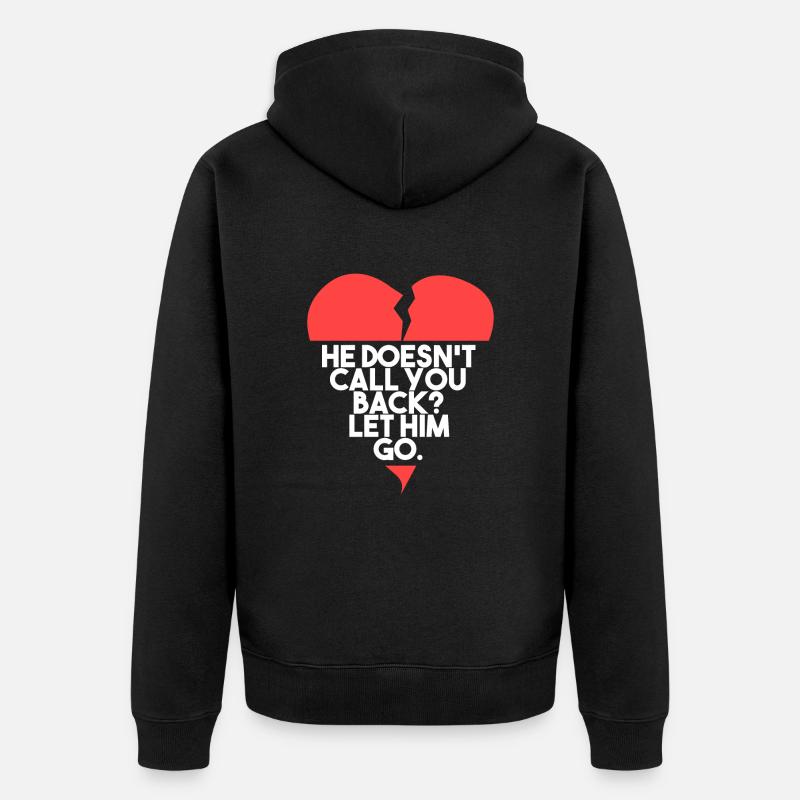 Laisse-le partir! - Veste à capuche bio Premium Unisexe - noir