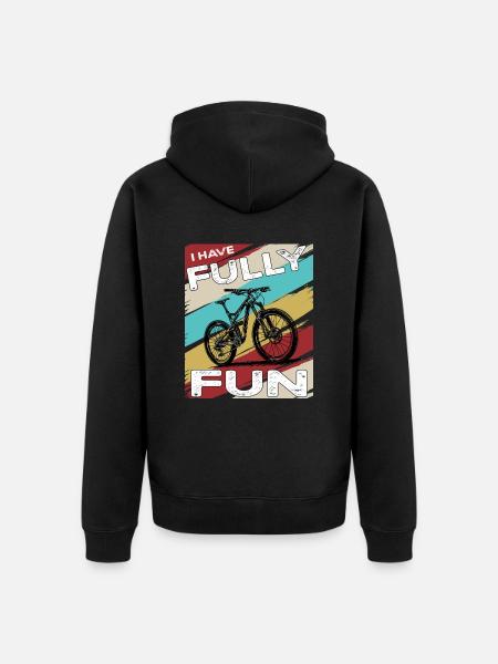 VTT Je m’amuse pleinement VTT - Veste à capuche bio Premium Unisexe - noir