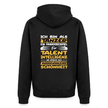 Les danseurs, un excellent exemple de danse sportive - Veste à capuche bio Premium Unisexe - noir - Dos - Nico (187cm)
