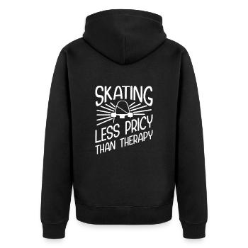 Skateboard Art Pour Garçons Filles Hommes Skateboard Cadeaux - Veste à capuche bio Premium Unisexe - noir - Dos - Nico (187cm)